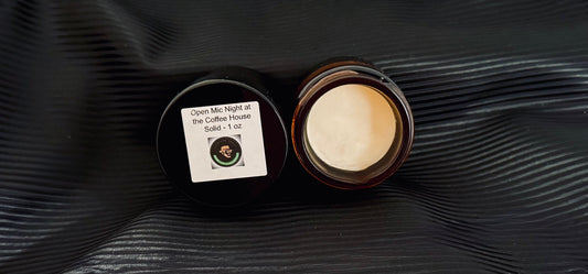 Open Mic Night at the Coffeehouse Solid Scent Cologne