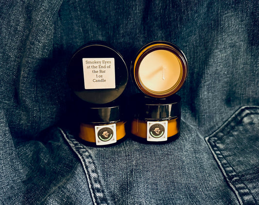 Smokey Eyes at the End of the Bar Candles
